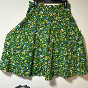 True Vintage 1970s floral wrap skirt. OOAK free size